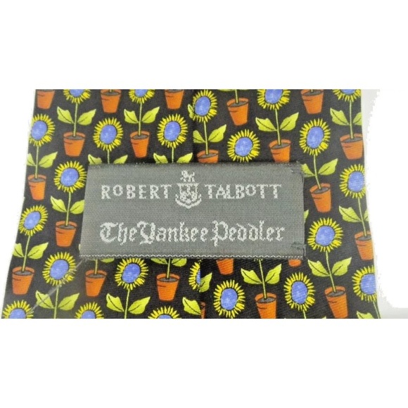 Robert Talbott Men’s Sunflower Necktie Made in USA - Picture 4 of 5